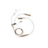 Kit di sorveglianza a 3 fili con tubo acustico trasparente con chip anti-fake - beige