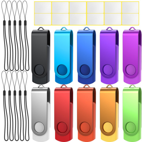 Chiavetta USB 64GB 10 Pezzi Uflatek 64 GB  USB 3.0